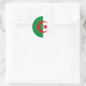 Sticker Rond drapeau algérien (Sac)