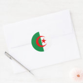 Sticker Rond drapeau algérien (Enveloppe)