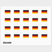Sticker Rond Drapeau Allemagne (Feuille)
