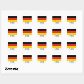 Sticker Rond Drapeau allemand (Feuille)