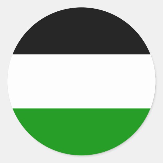 Sticker Rond Drapeau allemand Gelsenkirchen (Devant)