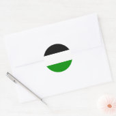 Sticker Rond Drapeau allemand Gelsenkirchen (Enveloppe)