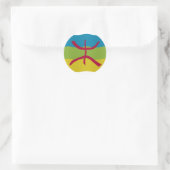 Sticker Rond Drapeau Amazigh (Sac)