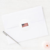 Sticker Rond drapeau américain (Enveloppe)