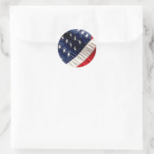 STICKER ROND DRAPEAU AMÉRICAIN (Sac)