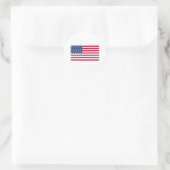 Sticker Rond Drapeau américain (Sac)