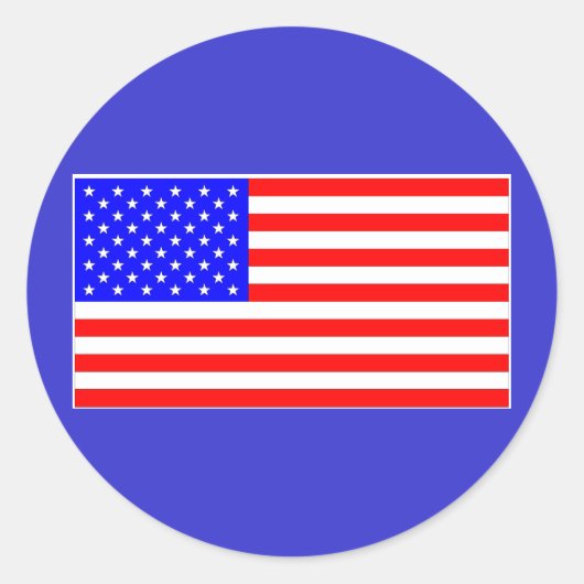 STICKER ROND DRAPEAU AMÉRICAIN (Devant)