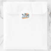 Sticker Rond Drapeau Américain 2025 Golfe M (Sac)