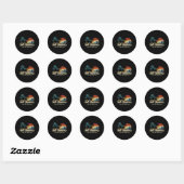 Sticker Rond Drapeau Américain 2025 Golfe M (Feuille)