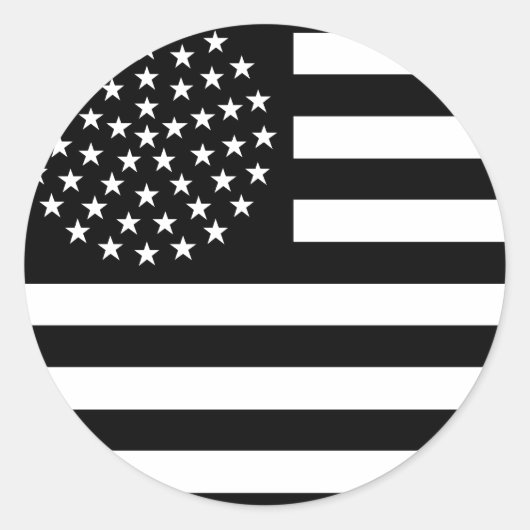 Sticker Rond Drapeau américain 51 étoiles (Devant)