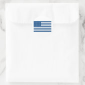Sticker Rond Drapeau américain - bleu (Sac)