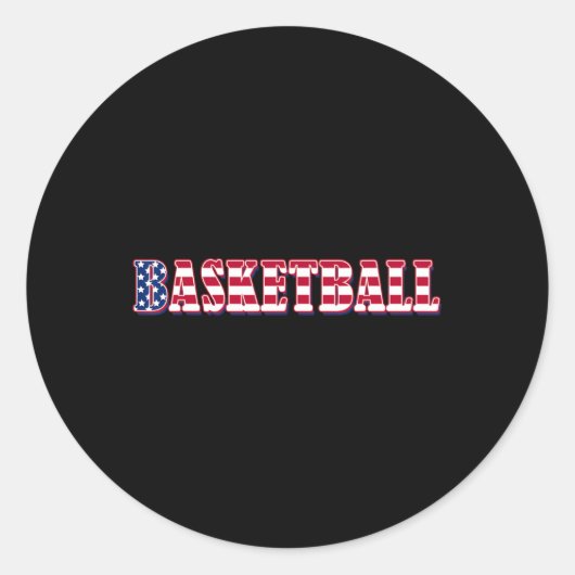 Sticker Rond Drapeau américain Bysketbyll - Bysketbyll (Devant)