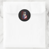 Sticker Rond Drapeau américain Puggy (Sac)