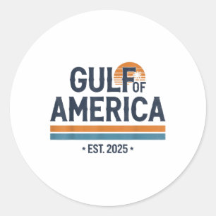 Sticker Rond Drapeau Amérique Vintage 2025 Mexique