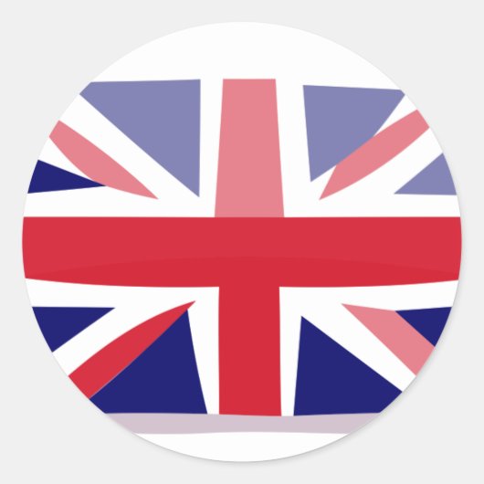 Sticker Rond drapeau anglais (Devant)