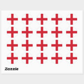 Sticker Rond drapeau anglais (Feuille)