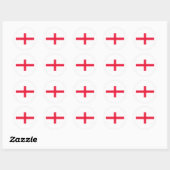 Sticker Rond Drapeau anglais (Feuille)