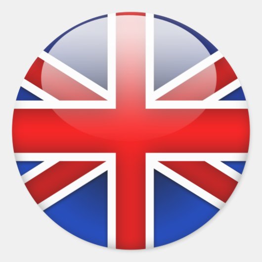Sticker Rond Drapeau anglais 2.0 (Devant)