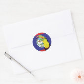 Sticker Rond Drapeau animal national du Belize Toucan Belizé (Enveloppe)