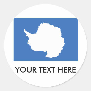 Sticker Rond Drapeau Antarctique