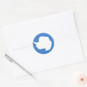 Sticker Rond Drapeau Antarctique (Enveloppe)