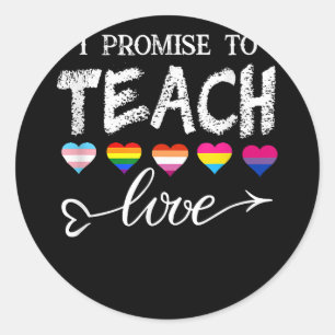 Sticker Rond Drapeau arc-en-ciel HUMAIN 6