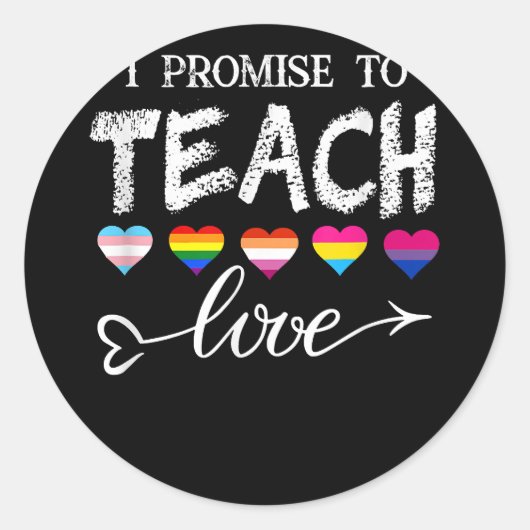 Sticker Rond Drapeau arc-en-ciel HUMAIN 6 (Devant)