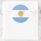 Sticker Rond Drapeau argentin d'Argentine Albicelestes Cadeaux (Sac)