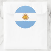 Sticker Rond Drapeau argentin, Drapeau argentin (Sac)