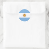 Sticker Rond Drapeau Argentine (Sac)