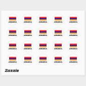 Sticker Rond Drapeau Arménie (Feuille)