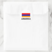 Sticker Rond Drapeau Arménie (Sac)