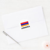Sticker Rond Drapeau Arménie (Enveloppe)
