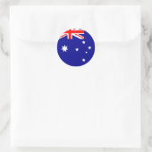 Sticker Rond Drapeau Australie (Sac)