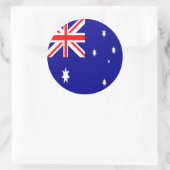 Sticker Rond Drapeau Australie (Sac)