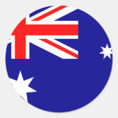 Sticker Rond Drapeau australien (Devant)