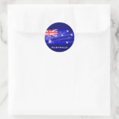 Sticker Rond Drapeau australien, drapeau australien, drapeau pa (Sac)