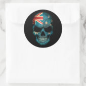 Sticker Rond Drapeau australien personnalisable (Sac)