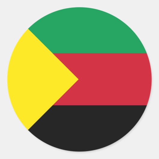 Sticker Rond Drapeau Azawad (Devant)
