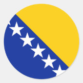 Sticker Rond Drapeau B&H (Devant)