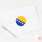 Sticker Rond Drapeau B&H (Enveloppe)