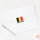 Sticker Rond Drapeau Belgique (Enveloppe)