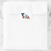 Sticker Rond Drapeau Bichon (Sac)