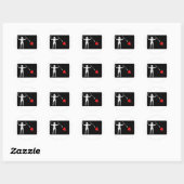 Sticker Rond Drapeau BlackBeards (Edward Teach) (Feuille)