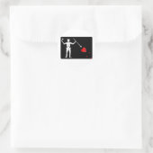 Sticker Rond Drapeau BlackBeards (Edward Teach) (Sac)