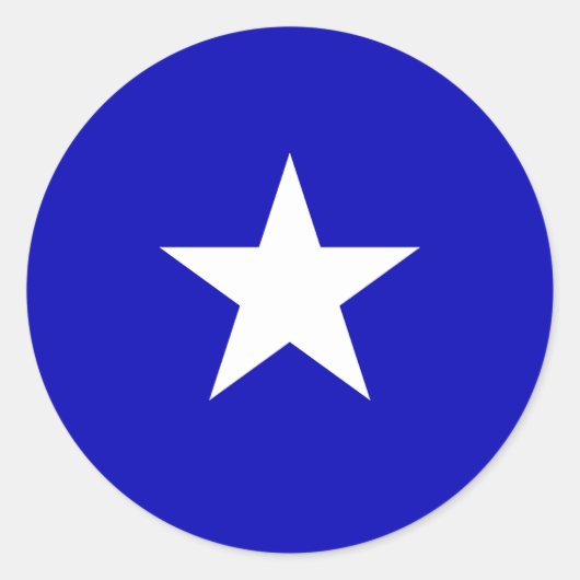 Sticker Rond Drapeau bleu Bonnie (Devant)
