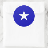 Sticker Rond Drapeau bleu Bonnie (Sac)