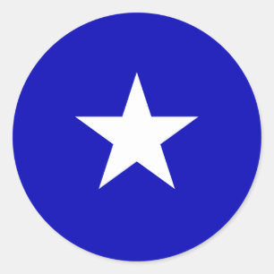 Sticker Rond Drapeau bleu Bonnie