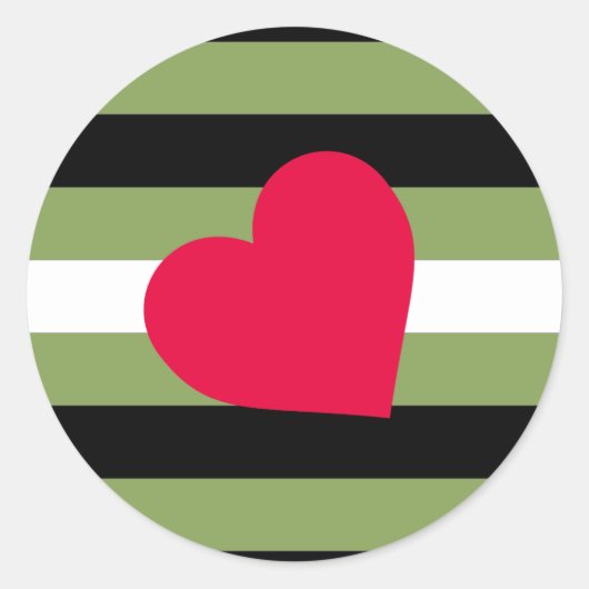Sticker Rond Drapeau Boi Pride (Devant)