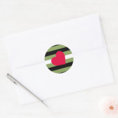 Sticker Rond Drapeau Boi Pride (Enveloppe)